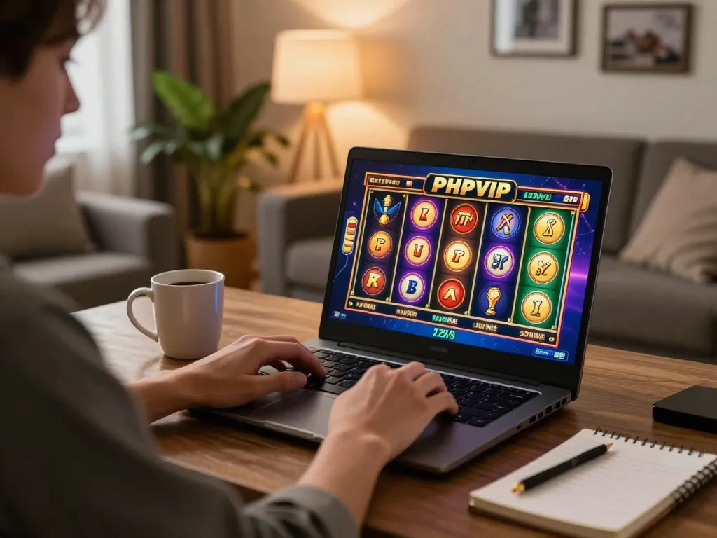 Engage with PHPVIP's exciting online slots from your cozy home setup.