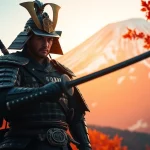 Ghost of Yōtei Rezension: Fesselnde Samurai-Szene vor der atemberaubenden Kulisse des Mount Yotei.